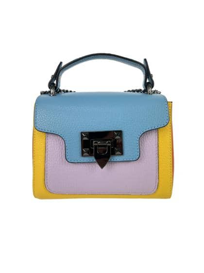 FLORENCE LEATHER - Multicolor mini handbag
