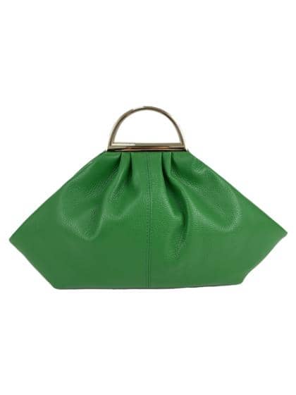 FLORENCE LEATHER - Leather bag with golden handle