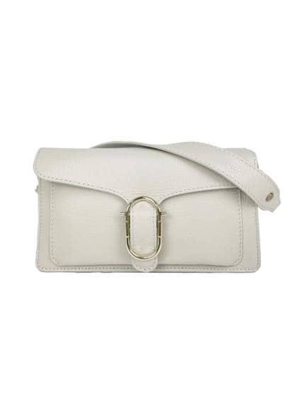 FLORENCE LEATHER - Shoulder bag in leather with buckle