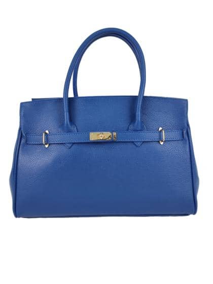 FLORENCE LEATHER - Leather handbag with decorative strap