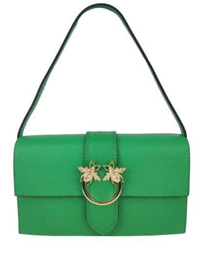 FLORENCE LEATHER - Leather handbag with buckle