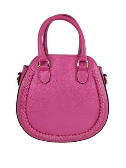 FLORENCE LEATHER - Leather bag with braid