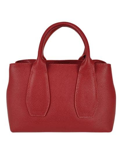 FLORENCE LEATHER - Dollar leather bag with handles