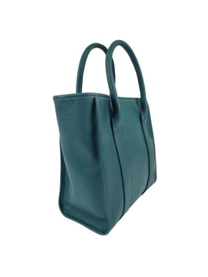 FLORENCE LEATHER - Dollar leather bag with handles