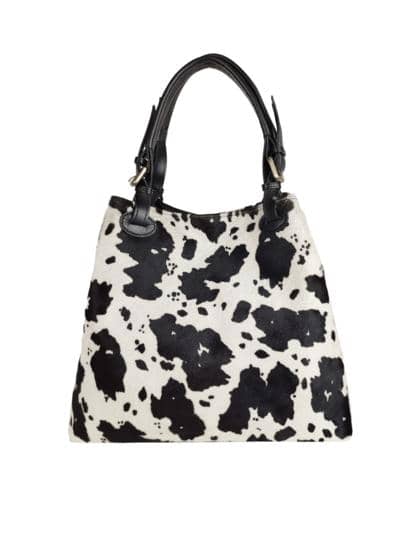 FLORENCE LEATHER - Pony skin bag with handles