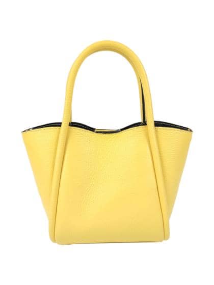 FLORENCE LEATHER - Dollar leather handbag with handles