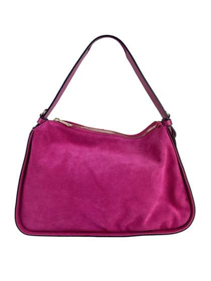 FLORENCE LEATHER - Suede shoulder bag