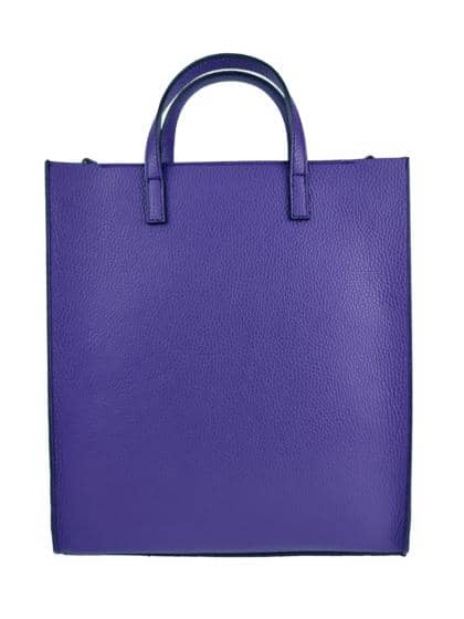 FLORENCE LEATHER - Pebbled leather tote bag