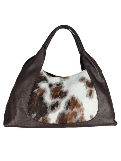 FLORENCE LEATHER - Shoulder bag in pony skin and leather