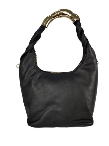 FLORENCE LEATHER - Leather bag with decorative handle