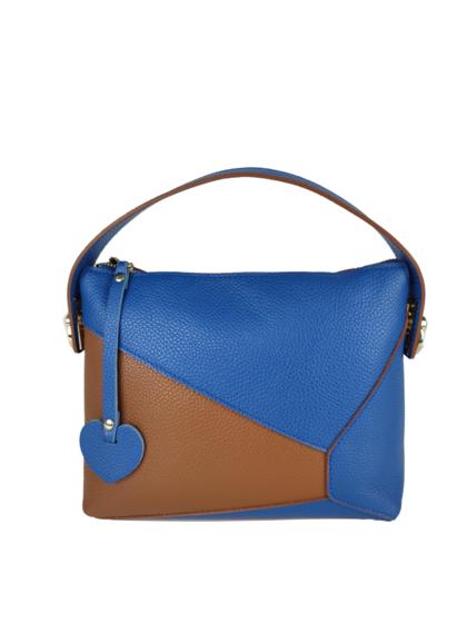 FLORENCE LEATHER - Two-tone leather bag